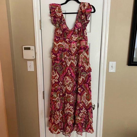 NWT Love The Label Salome Metallic Dress Size Large - Picture 6 of 14